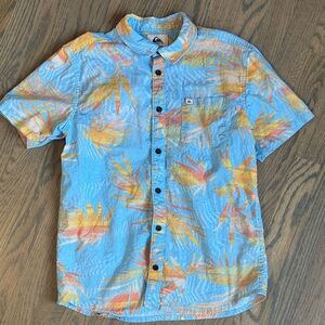 Quiksilver Kids Tropical Blue and Orange Shirt